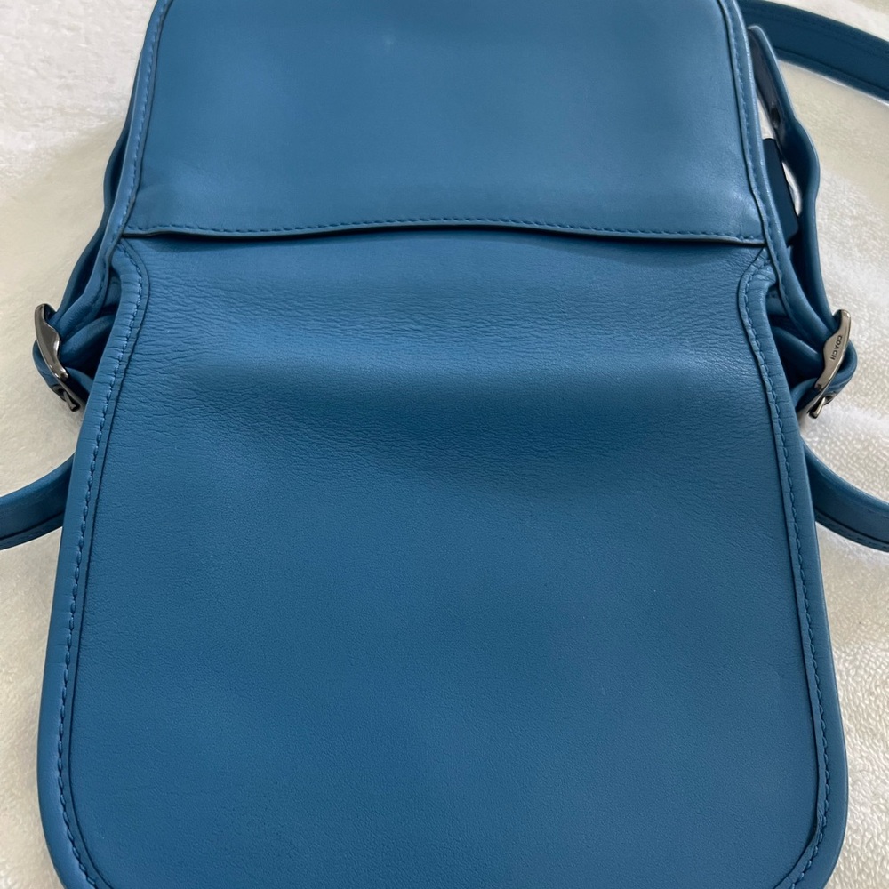 DESIGNER Coach 
blue Leather small shoulder bag - Picture 6 of 8